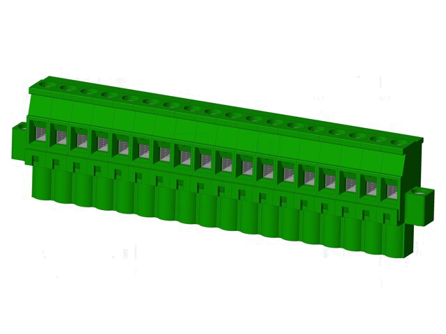 Connector: ontkoppelbare terminal strip; stekker; vrouwelijk Connector: ontkoppelbare terminal strip; stekker; vrouwelijk